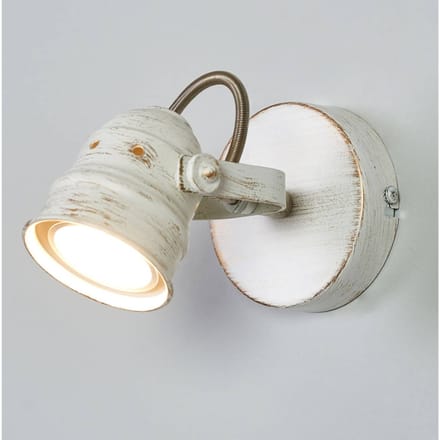 Lindby - wandlamp - 1licht - Metaal - H: 9.5 cm - GU10 - wit