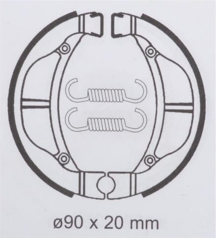 Bendix remschoen voor motorfiets Kawasaki 110 KLX 2002 - 2011 BA093 Nieuw