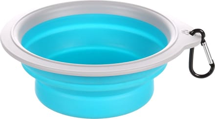 Flamingo Opvouwbare Drinkbak Bubo - Hond / Kat - Blauw / Grijs - 625ml