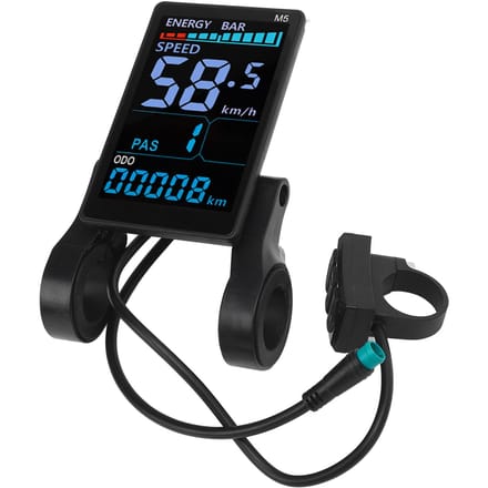 Elektrische Fiets LCD Display Kleurenscherm Waterdichtheid LCD Display Meterpaneel voor Mountainbike black
