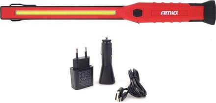 Looplamp Oplaadbaar - thuislader + autolader - 300 lumen