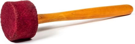Klankschaal Vilten Stok Met Houten Handvat S - ±6-7cm - ±6-7cm