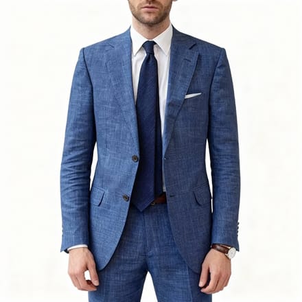 Nette Heren Blazer - Colbert - Blauw - Jasje - Zakelijk - Maat XL