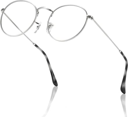 Blauwlichtfilter Bril - Computerbril - Oogcomfort Verbeteren - Rond Frame - 50-20-145 - Zwart