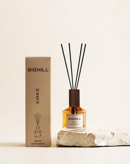 BIGHILL - REED DIFFUSER - LUXE GEURSTOKJES - HUISPARFUM - KIRKE - 120 ML
