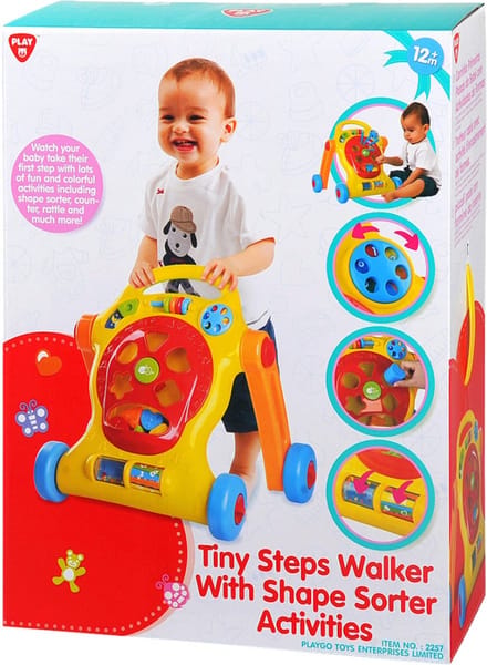 Playgo Kleine Stappen Rollator Met Vormsorteeractiviteiten