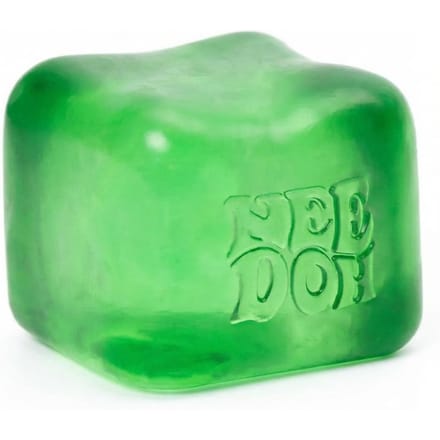Schylling Needoh Nice Cube Stressverlichtend Sensorisch Speelgoed voor ADHD Focus en Angst Unisex Fidget Tool Zacht Knijpbaar Bureau bruin