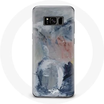 Coque - MANIACASE - Samsung Galaxy S8 - Gris - Texture abstraite - Souple gris