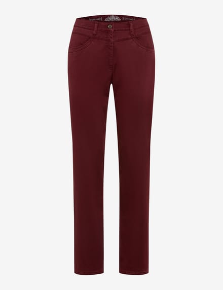 Raphaela by Brax Dames Jeans  Style CAREN NEW BURGUNDY, donkerrood, maat 36