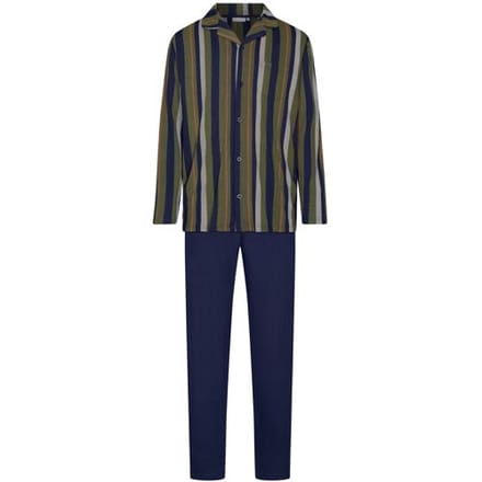 Pastunette - Pyjama - Adventure - Katoen/Modal - Groen/Blauw - Doorknoop - Maat M