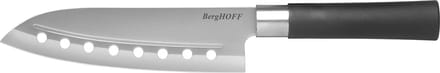 DiNA Santoku mes met gaten Codon 17cm - Zwart -