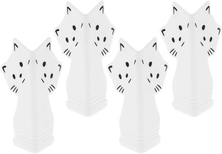 Tafelhoekbeschermers - Meubelbeschermers - Kinderen Beveiligen - Zelfklevend - 4 stuks - Wit