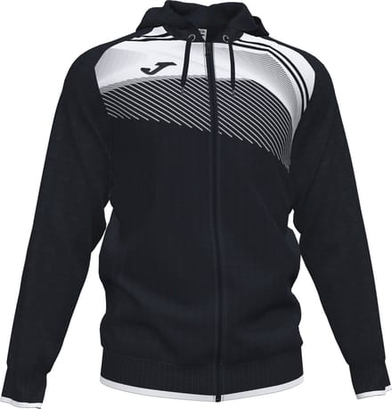 Joma Supernova II Jas Met Kap Kinderen - Wit / Zwart | Maat: 164