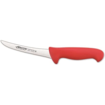 Uitbeenmes - ARCOS - Prof 291322 - Roestvrij staal Nitrum - Lemmet 14 cm - Ergonomisch rood handvat