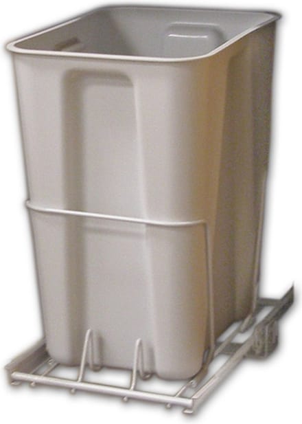 Uittrekbare Prullenbak 24-Quart - Wit