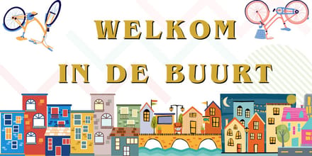 Welkom in de Buurt Banner 50x100cm