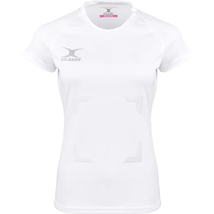 Gilbert Netball Eclipse Hook and Loop Top - W 6 - Wit