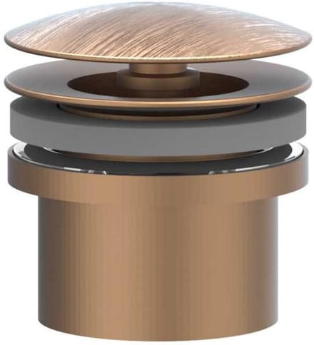 IVY Toebehoren Design plug always open RVS316 geborsteld mat koper PVD