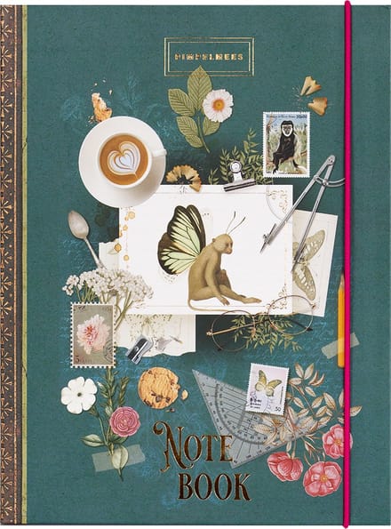 Pimpelmees notebook A5 Wonderland - Fig Wingmonkey