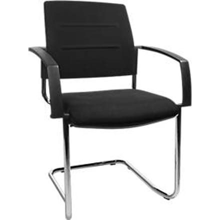 Sledestoel SSI Proline Visit P2 - ergonomisch - rug polyester zwart - zwart - Schäfer Shop Select