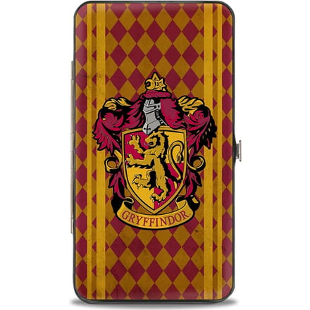 Buckle-Down Harry Potter Gryffindor Crest Stripes Hinged Wallet