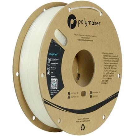 Polymaker PJ03001 6938936710936 Filament PolyCast Investment casting, cire perdue 1.75 mm 750 g Natuur PolyCast™ 1 stuk(s)