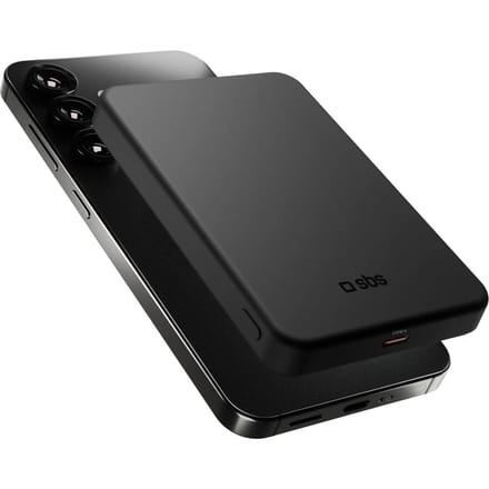 Mag Power Qi2 5000 mAh MagSafe USB-C PD 20W Batterie Externe Sans Fil - Noir