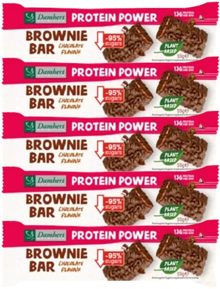 Damhert Protein Brownie Bar - 5 x 55 gr - Voordeelverpakking