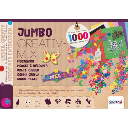 Jumbo creatieve mix "Schuimrubber", ca. 1.000 onderdelen
