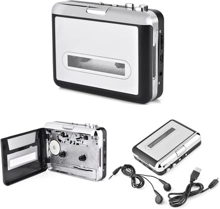 Draagbare Cassettespeler met USB naar MP3 Converter en Opnamefunctie
