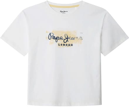 Pepe Jeans Joshua T-shirt Met Korte Mouwen Wit 10 Years Jongen