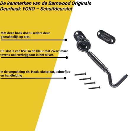 Deurhaak Yoko - Schuifdeurslot