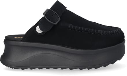 HEYDUDE - Delray Clog Suede Dames Instappers Black - Maat 38