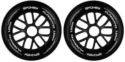 Spokey PU Inline skate wielen - 120 mm - 82A - 2 stuks