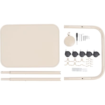 Table de chevet inclinable et pliable, réglable en hauteur sur 3 niveaux, beige white