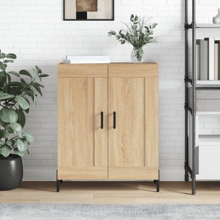 vidaXL Dressoir 69,5x34x90 cm bewerkt hout sonoma eikenkleurig