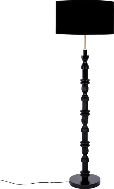 Zuiver Totem Vloerlamp/ Staande Lamp Zwart