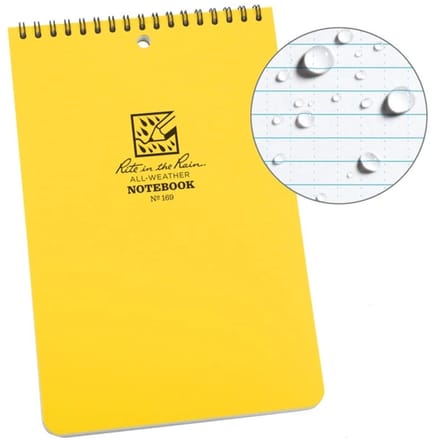 Rite In The Rain Universal All weather Top Spiral Notebook 6"x9"