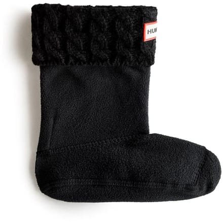 Hunter 6stitch Cable Sokken Zwart EU 36-38 Kinderen
