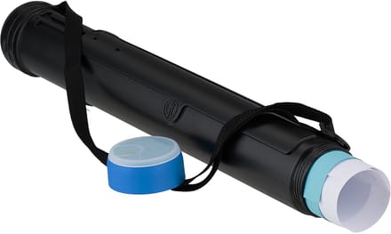 Tekenkoker telescopisch 50-108 cm - tot A0 - zwart-blauw