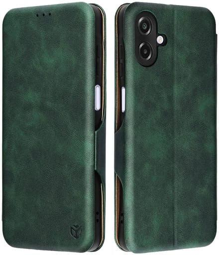 Hoesje geschikt voor Samsung Galaxy A07 4G - Techsuit Safe+ Book Wallet Case - Donkergroen