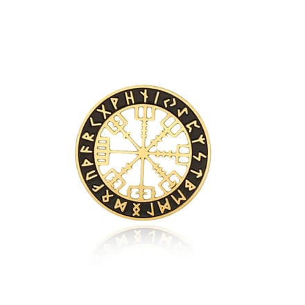 14 mm Screw-fit tunnel viking style goud - LMPiercings