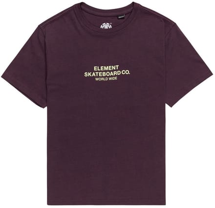 Element Skateboard Co T-shirt Met Korte Mouwen Paars 16 Years Jongens