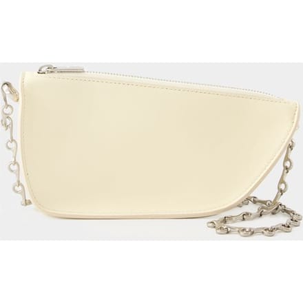 Portemonnee Aan Ketting Micro Schild - Burberry - Leer - Beige
