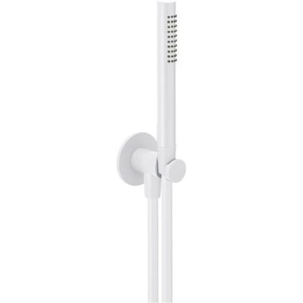 Herzbach DEEP WHITE bathtub set with cone holder and shower attachment. 23.914400.1.07