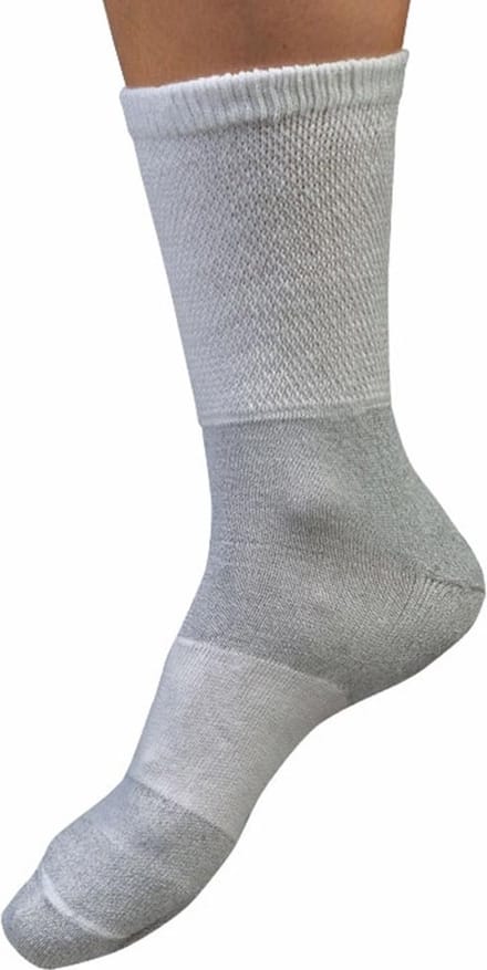 Uriel - Antibacteriële sokken - Zilver sokken - Unisex - Wit - Maat 43-46