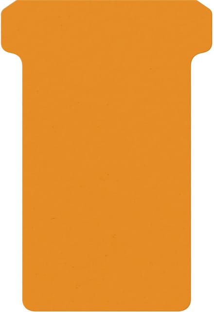 T-kaart djois formaat 2 48mm oranje 100st | 5 stuks