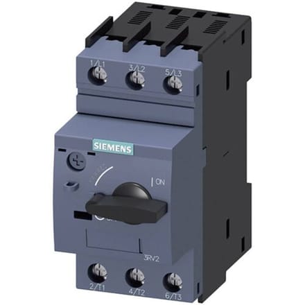 Siemens 3RV2011-4AA10 Vermogensschakelaar 1 stuk(s) Instelbereik (stroomsterkte): 10 - 16 A Schakelspanning (max.): 690 V/AC (b x h x d) 45 x 97 x 97