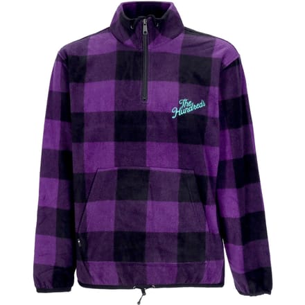 Heren sweatshirt met hoge hals Buffalo Mock Neck Pullover paars