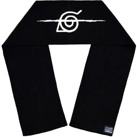 Naruto Shippuden Sjaal Leaf Village Symbol Zwart